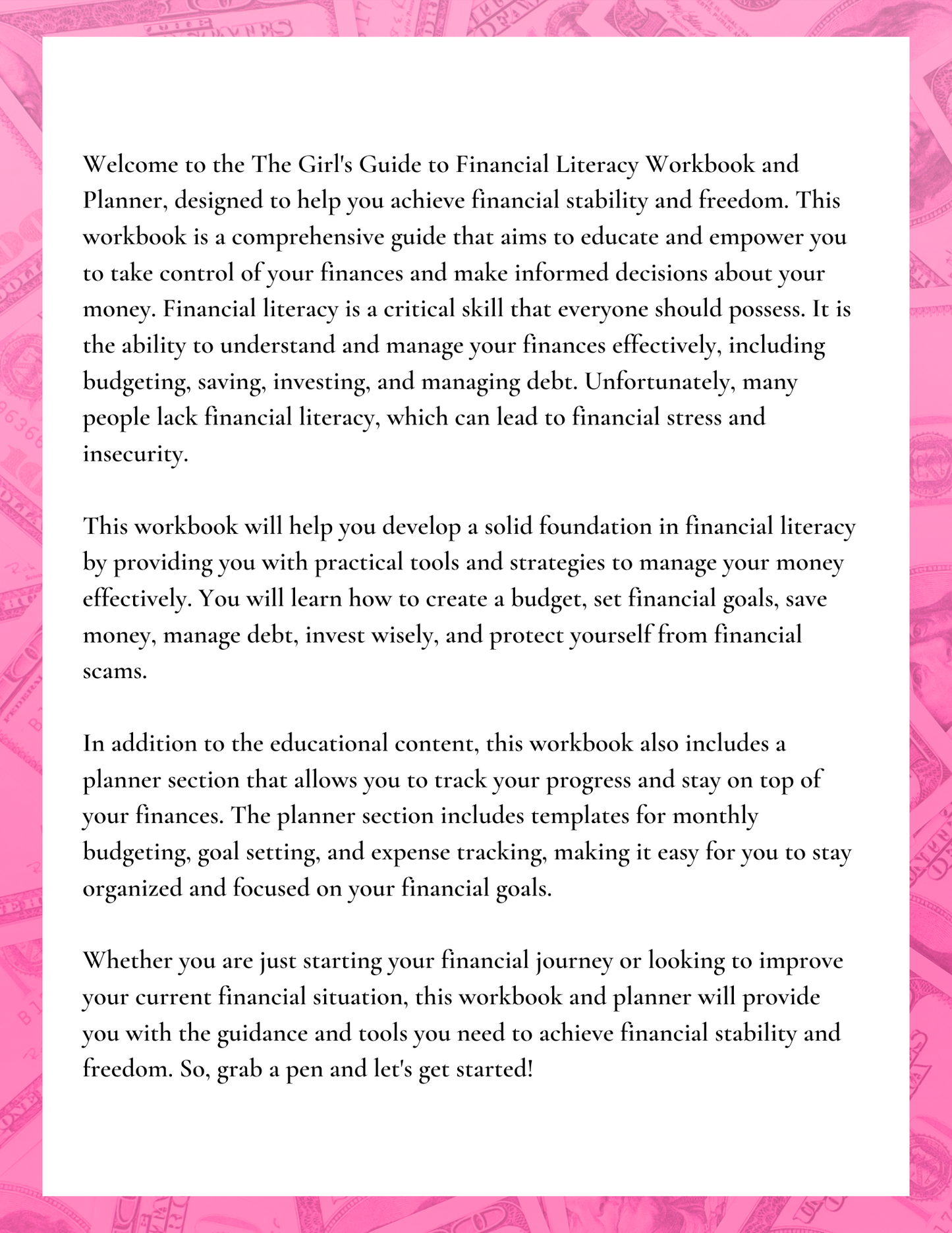 A Girl Boss Financial Literacy