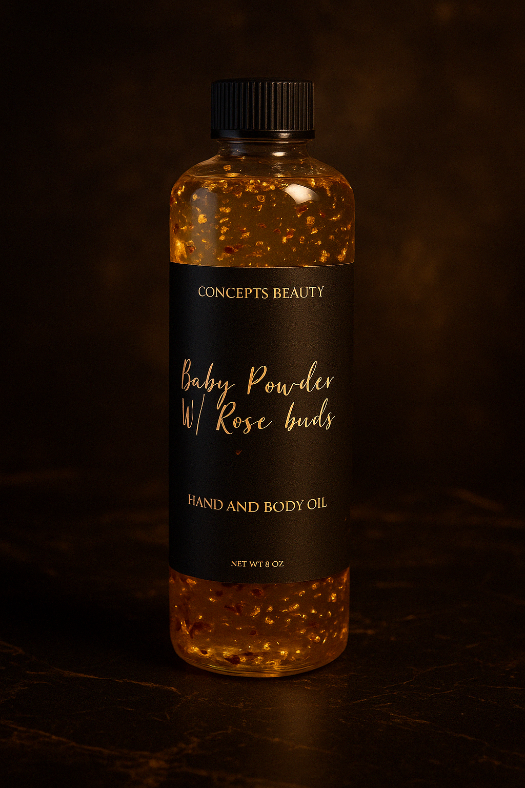 Organic Body oil infused with rose buds