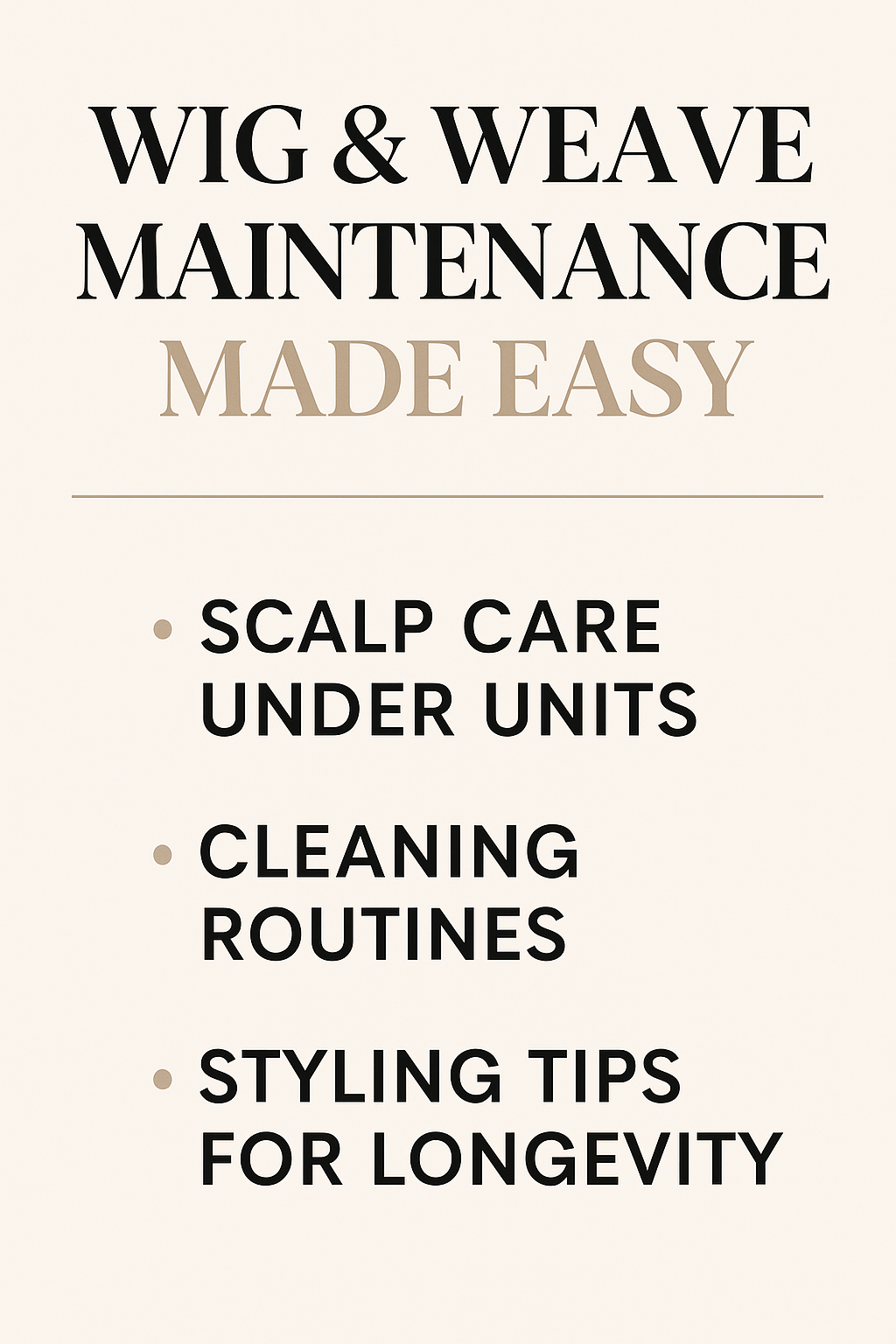 Wig & Weave Maintenance Ebook